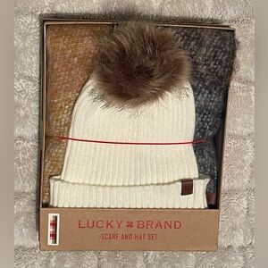 Lucky Brand Scarf and Hat Set